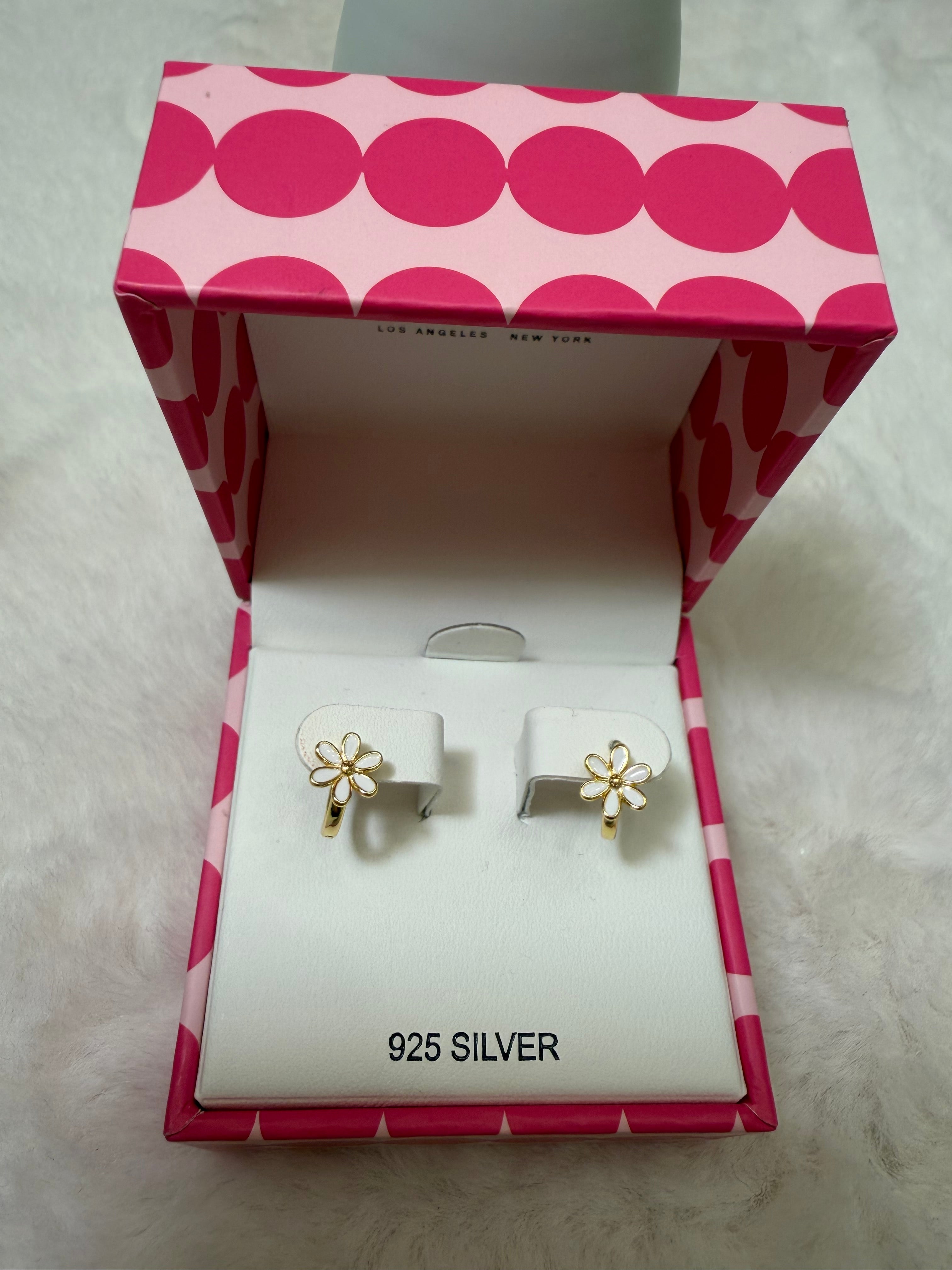 Silver Flower earrings