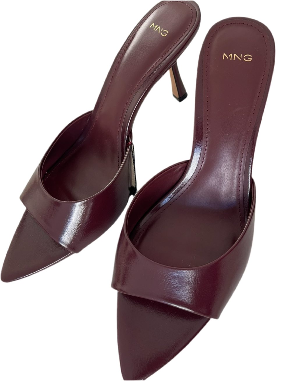 Dark Chocolate Brown Mule Heels