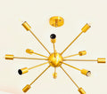 Gold 12‑Light Sputnik Chandelier – Modern Luxury Ceiling Light