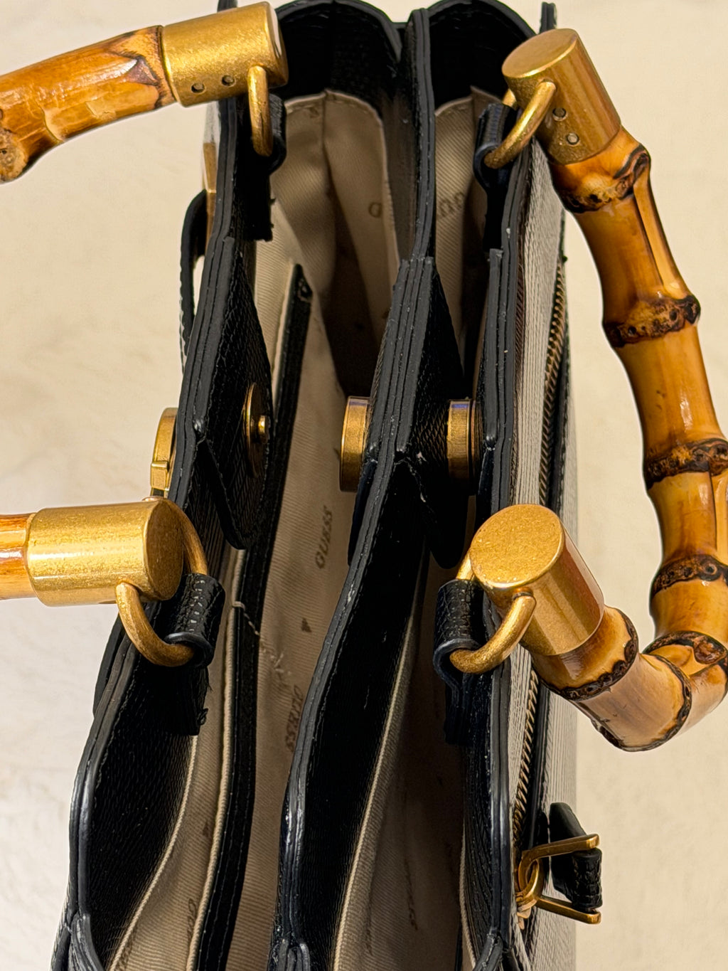 Guess Bamboo-Handle Handbag 👜