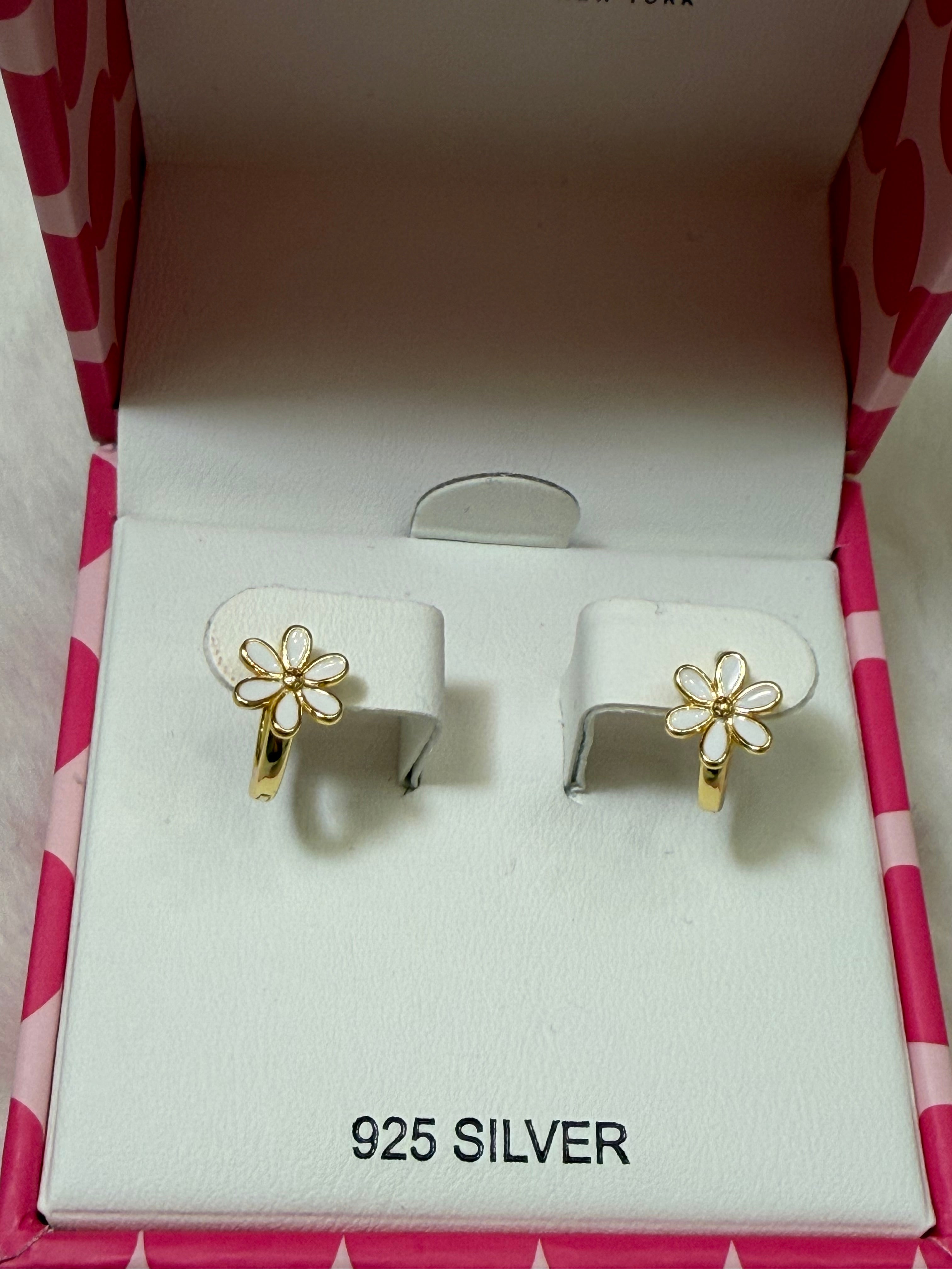 Silver Flower earrings