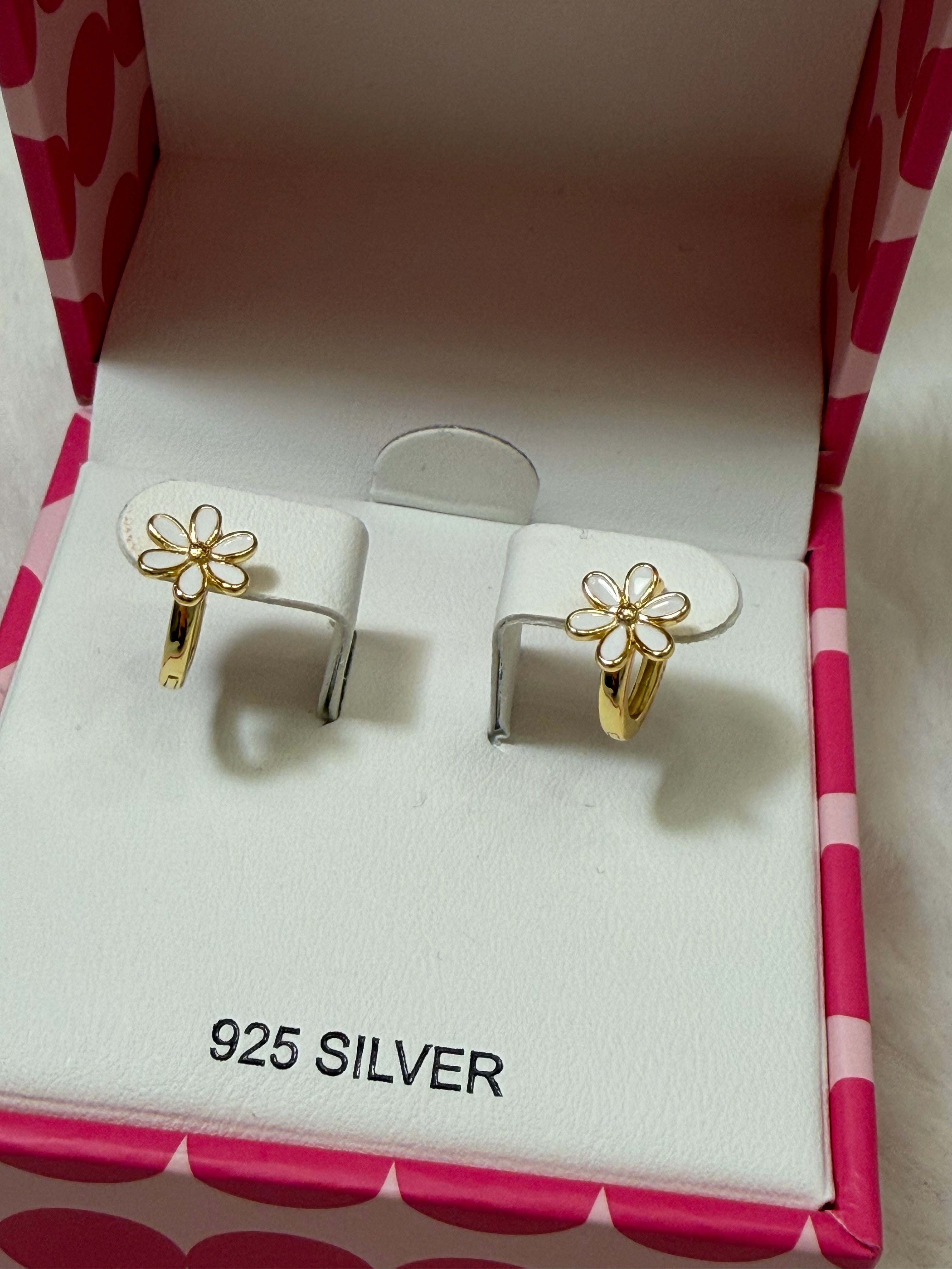 Silver Flower earrings