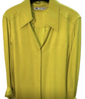 Lime Green Satin Shirt