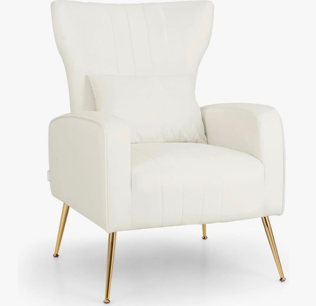 Velvet accent Armchair
