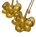 Zara Gold-Tone Floral Drop Earrings