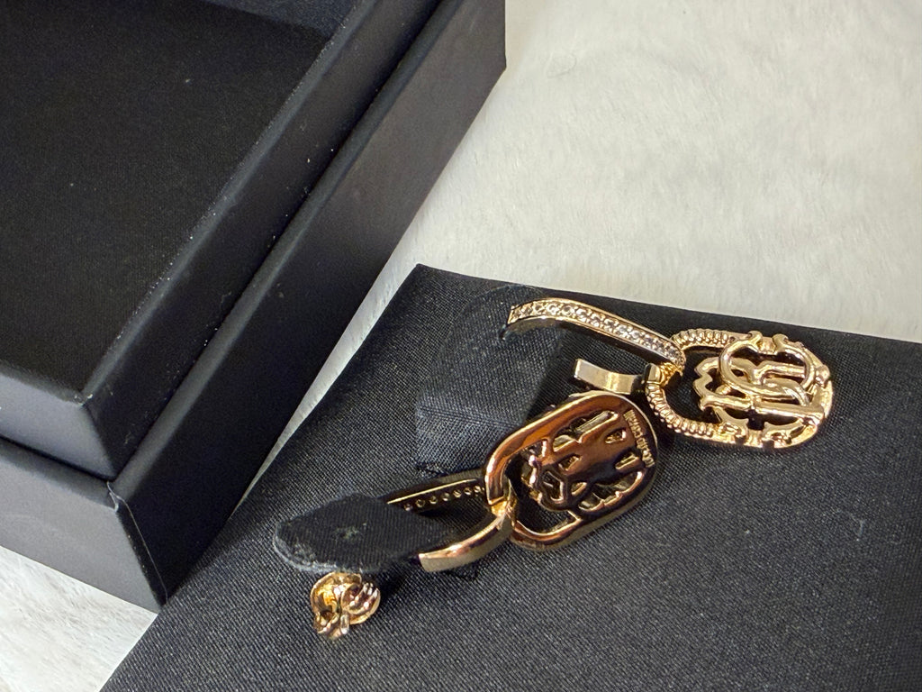 Roberto Cavalli Earrings 14k color plated