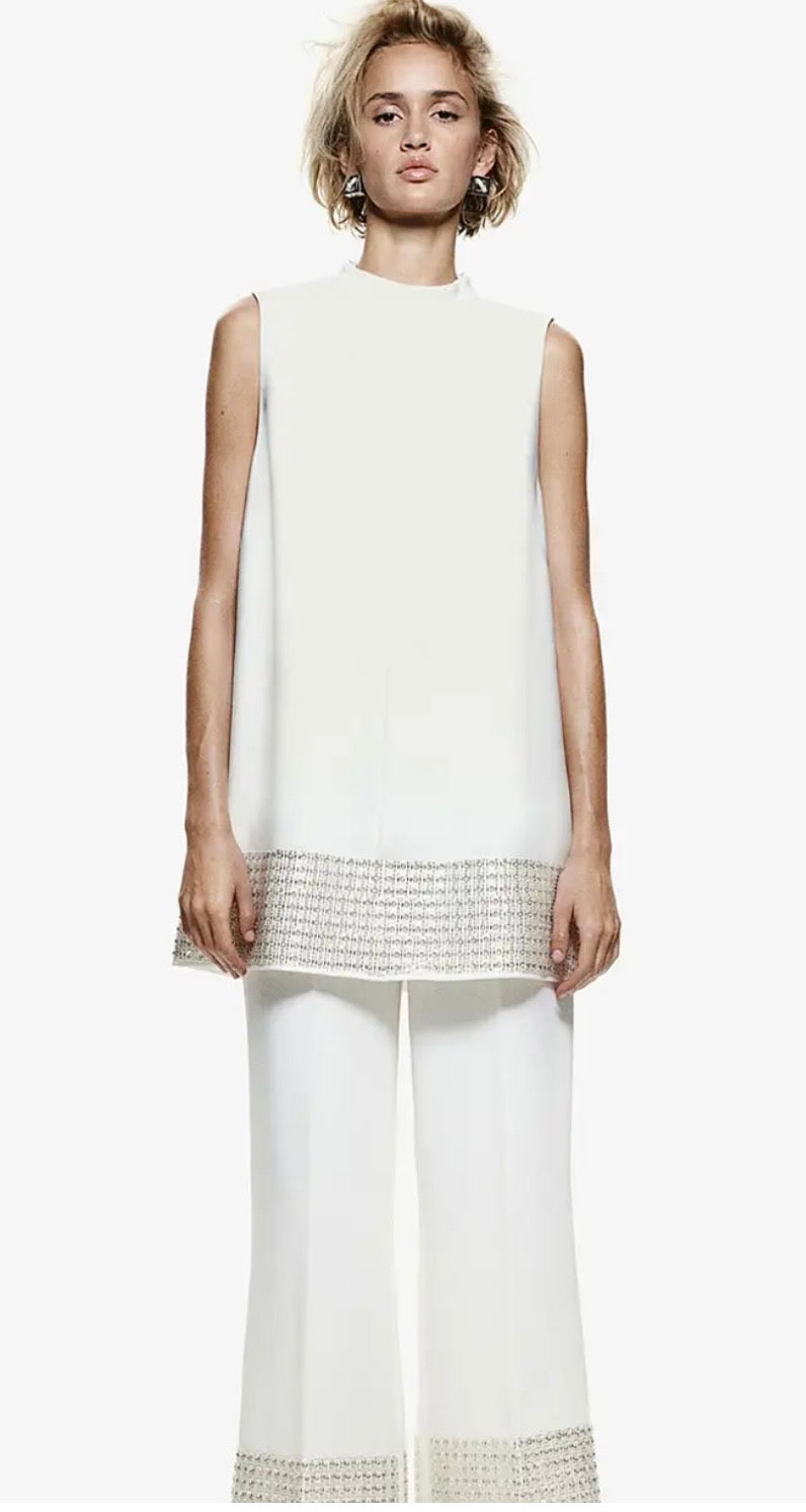 H&amp;M EDITION Perle Pantalon embelliés